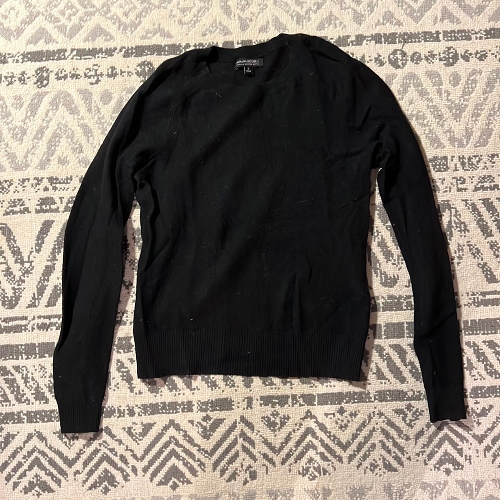 Banana Republic Women’s Crew Neck Merino Wool Blend Sweater size small